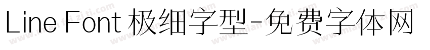 Line Font 极细字型字体转换